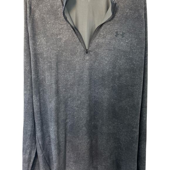 NWOT Under Armour Men's Grey Playoff 1/4 Zip shirt - Picture 1 of 2